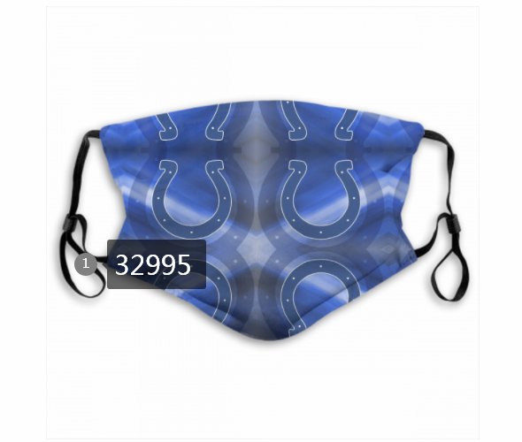 New 2021 NFL Indianapolis Colts 111 Dust mask with filter